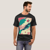 レトロトレンディーメンフィス壁紙 Tシャツ (正面フル)