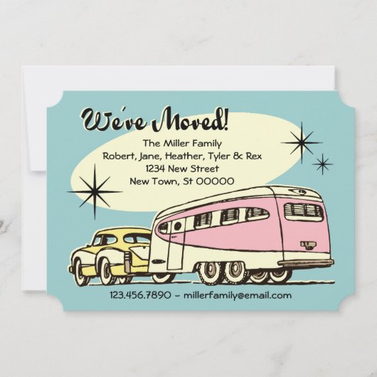 レトロトレーラーお引越しのお知らせ 案内状 (正面)