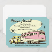 レトロトレーラー 移転のお知らせ 案内状 (正面/裏面)