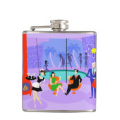 レトロトロピカルカクテルパーティーフラスコ フラスク (正面)