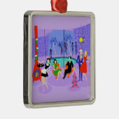 レトロトロピカルクリスマスパーティーホリデーオーナメント メタルオーナメント (右)