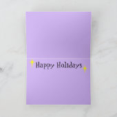 レトロトロピカルクリスマスパーティーホリデーカード シーズンカード (内部)