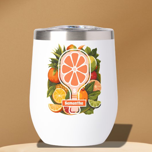 レトロトロピカルシトラスピックボールブライダルシャワー