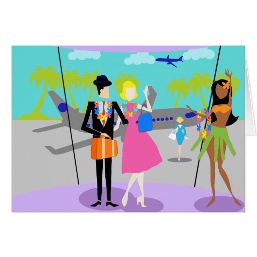 レトロトロピカルバケーションはがき (正面横)