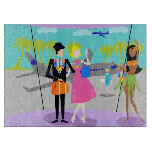 レトロトロピカルバケーションカットボード カッティングボード (正面)