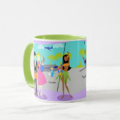 レトロトロピカルバケーションマグ マグカップ (正面左)