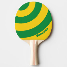 レトロトロピカルバナナスリーストライプ withName 卓球ラケット