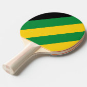 レトロトロピカルパはっきりしたメストライプの 卓球ラケット (正面アングル)