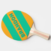 レトロトロピカルパはっきりしたンストライプチの名前 卓球ラケット (横)