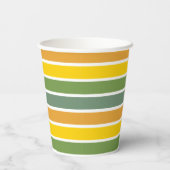 レトロトロピカルパイナップルピックボールブライダルシャワー 紙コップ (裏面)