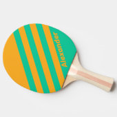 レトロトロピカルパストライプンチの名前 卓球ラケット (横)