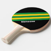 レトロトロピカルパストライプームの名前 卓球ラケット (正面アングル)