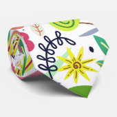 レトロトロピカルパラダイスハワイアンパターン ネクタイ (ロール)