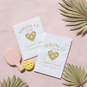 レトロトロピカルパームツリーピックボールブライダルシャワー フェイバーバッグ