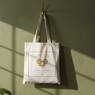 レトロトロピカルパームツリーピックボール花嫁 トートバッグ