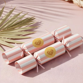 レトロトロピカルパームツリーピックルボール ブライダルシャワー ラウンドシール