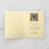 レトロトロピカルビーチパームツ結婚リーズフォトズ 招待状 (内部)