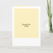 レトロトロピカルビーチパームツ結婚リーズフォトズ 招待状 (裏面)