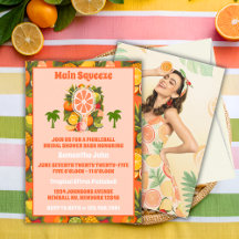 レトロトロピカルピックルボール ブライダルシャワーの写真