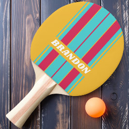レトロトロピカルブリーズストライプボード名 卓球ラケット