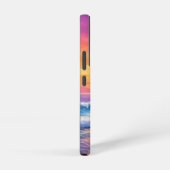 レトロトロピクールカルビーチサンセットモノグラム名を追加 SAMSUNG GALAXYケース (右側面)