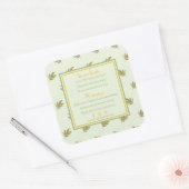 レトロトロピッ葉カルキャンドル原料バックラベル スクエアシール (封筒)