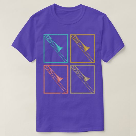 レトロトロンボーン Tシャツ (デザイン正面)