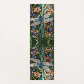 レトロトンボフローラ植物染色ガラス ヨガマット (正面)