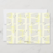 レトロトークオブザタウンベビーシャワー招待状 招待状 (裏面)