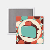 レトロトースター角磁石 マグネット (正面/裏面)