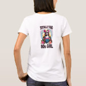 レトロトータル素晴らしい80s女の子フローラ tシャツ (裏面)
