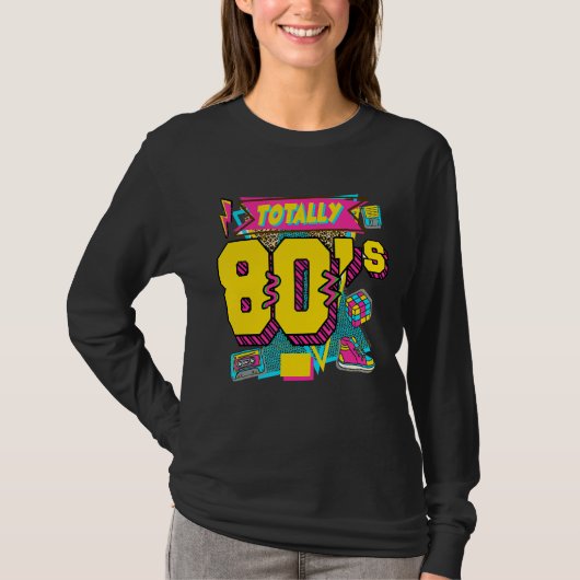 レトロトータル80年代ネオン Tシャツ (正面)