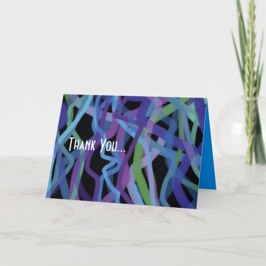 レトロトーラバーバルミツワーフォールデッドサンキューカード サンキューカード (正面)