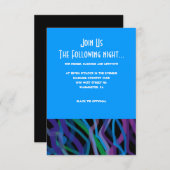 レトロトーラバーバルミツワー招待状パーティーカード 招待状 (正面/裏面)