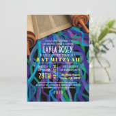 レトロトーラバーバルミツワー招待状 招待状 (スタンド正面)