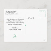 レトロトーン：ボウ&ツリーズドールズホリデーポストカード シーズンポストカード (裏面)