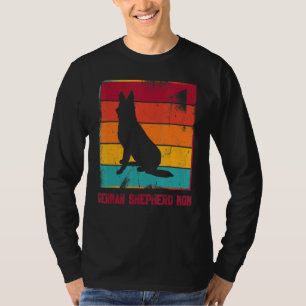 レトロドイツの羊飼いママの所有者マザーPetママDo Tシャツ
