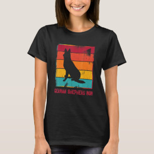 レトロドイツの羊飼いママの所有者マザーPetママDo Tシャツ