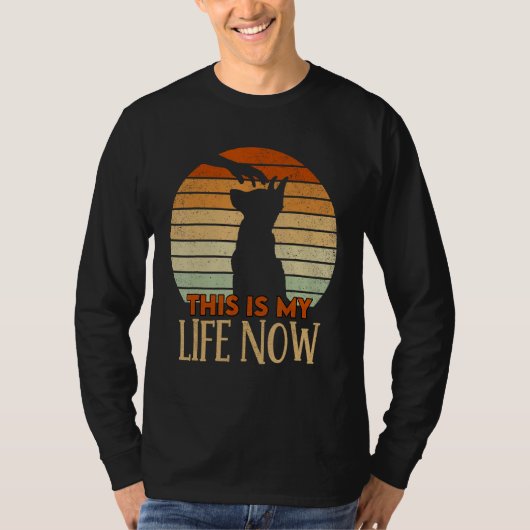 レトロドイツの羊飼い今の私の人生 Tシャツ (正面)