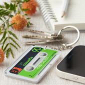 レトロドイツオーディオテープカパーソナライズされたセットK キーホルダー (正面右)