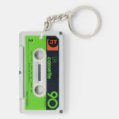 レトロドイツオーディオテープカパーソナライズされたセットK キーホルダー (裏面)