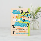 レトロドゥードスポーツバースデーパーティー 招待状 (スタンド正面)