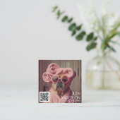 レトロドッグトリマー スクエア名刺 (スタンド正面)