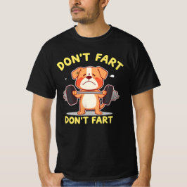 レトロドッグ恋人Tシャツ – 'FartしないFart Tシャツ