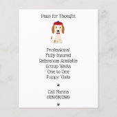 レトロドッグ歩くグルーミング事業 チラシ (裏面)