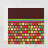 レトロドットニューイーブパーティの招待状 招待状 (裏面)