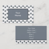 レトロドットビジネスカードテンプレート 名刺 (正面/裏面)