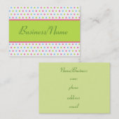 レトロドットビジネスカード 名刺 (正面/裏面)