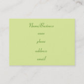 レトロドットビジネスカード 名刺 (裏面)