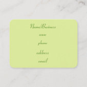 レトロドットビジネスカード 名刺 (裏面)